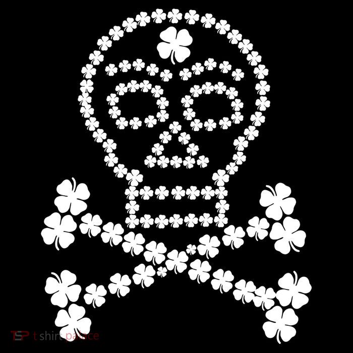 Clover Skull Crossbones St. Patricks Day Magnet