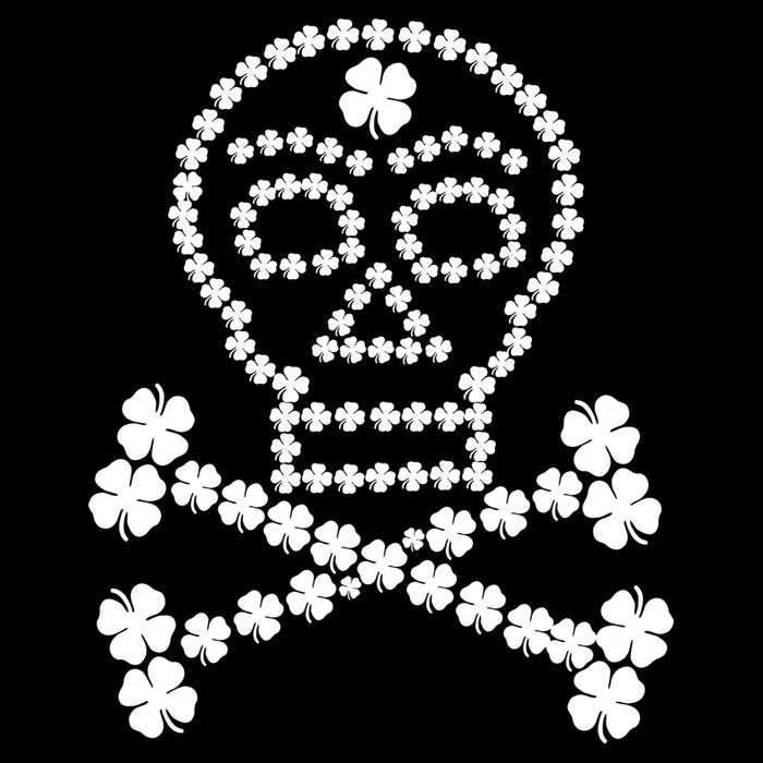 Clover Skull Crossbones St. Patricks Day Premium T-Shirt