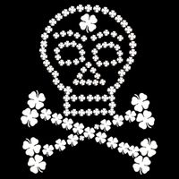 Clover Skull Crossbones St. Patricks Day Baby Bodysuit