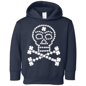 Clover Skull Crossbones St. Patricks Day Toddler Hoodie