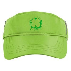 Cloverleaf Trace Splatter St. Patrick's Day Adult Drive Performance Visor