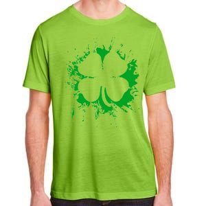 Cloverleaf Trace Splatter St. Patrick's Day Adult ChromaSoft Performance T-Shirt