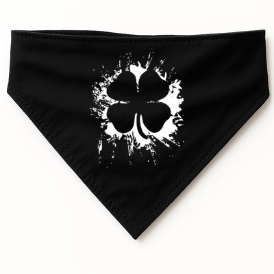 Cloverleaf Trace Splatter St. Patrick's Day USA-Made Doggie Bandana