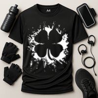 Cloverleaf Trace Splatter St. Patrick's Day Performance Shirt