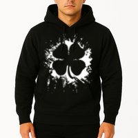 Cloverleaf Trace Splatter St. Patrick's Day Hoodie