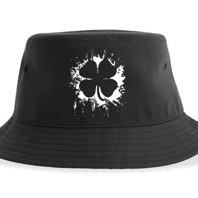 Cloverleaf Trace Splatter St. Patrick's Day Sustainable Bucket Hat