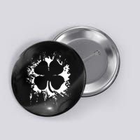 Cloverleaf Trace Splatter St. Patrick's Day Button