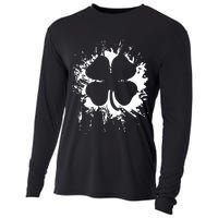 Cloverleaf Trace Splatter St. Patrick's Day Cooling Performance Long Sleeve Crew