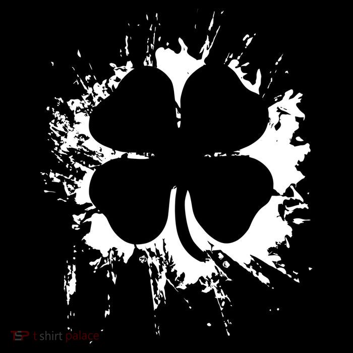 Cloverleaf Trace Splatter St. Patrick's Day Poster