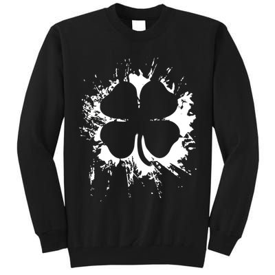 Cloverleaf Trace Splatter St. Patrick's Day Tall Sweatshirt