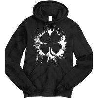 Cloverleaf Trace Splatter St. Patrick's Day Tie Dye Hoodie