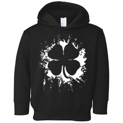 Cloverleaf Trace Splatter St. Patrick's Day Toddler Hoodie