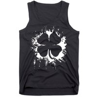 Cloverleaf Trace Splatter St. Patrick's Day Tank Top