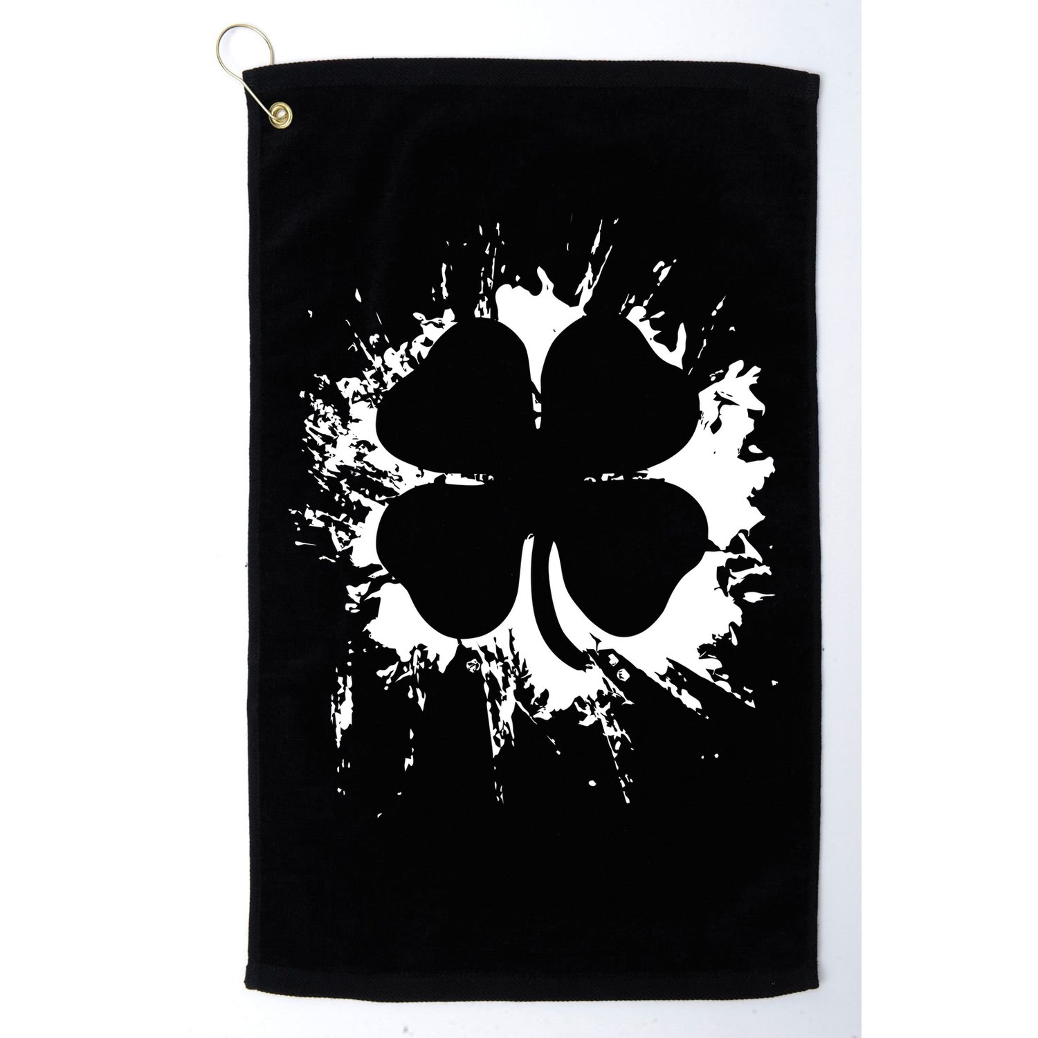 Cloverleaf Trace Splatter St. Patrick's Day Golf Towel