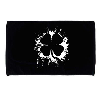 Cloverleaf Trace Splatter St. Patrick's Day Microfiber Hand Towel