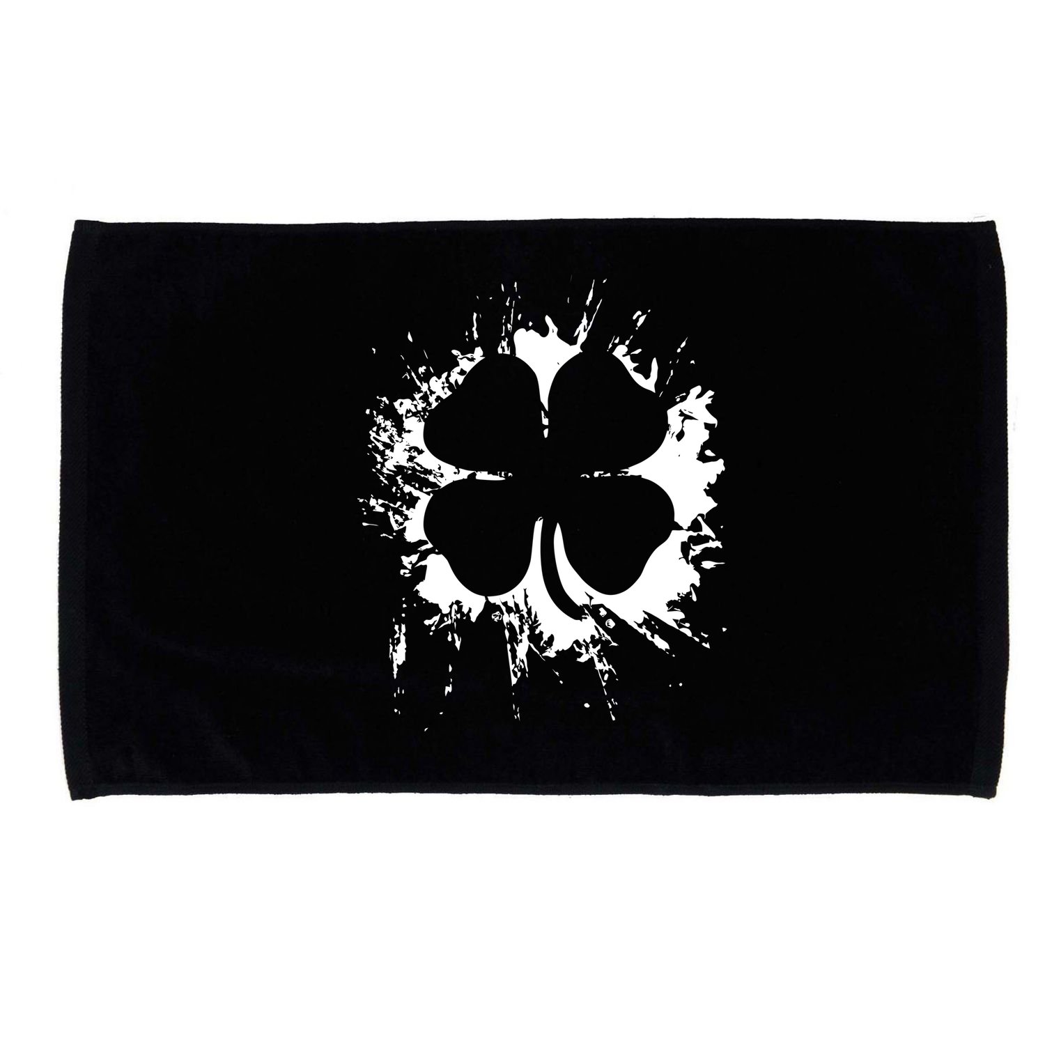 Cloverleaf Trace Splatter St. Patrick's Day Microfiber Hand Towel
