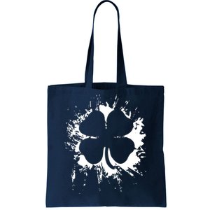 Cloverleaf Trace Splatter St. Patrick's Day Tote Bag