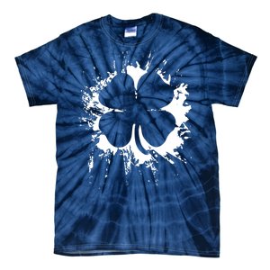 Cloverleaf Trace Splatter St. Patrick's Day Tie-Dye T-Shirt