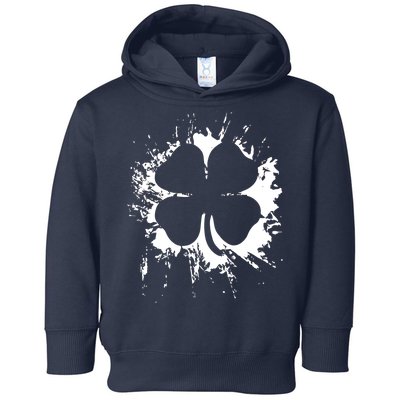 Cloverleaf Trace Splatter St. Patrick's Day Toddler Hoodie