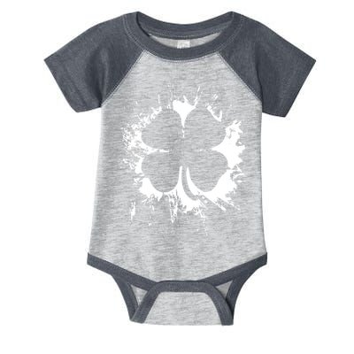 Cloverleaf Trace Splatter St. Patrick's Day Infant Baby Jersey Bodysuit