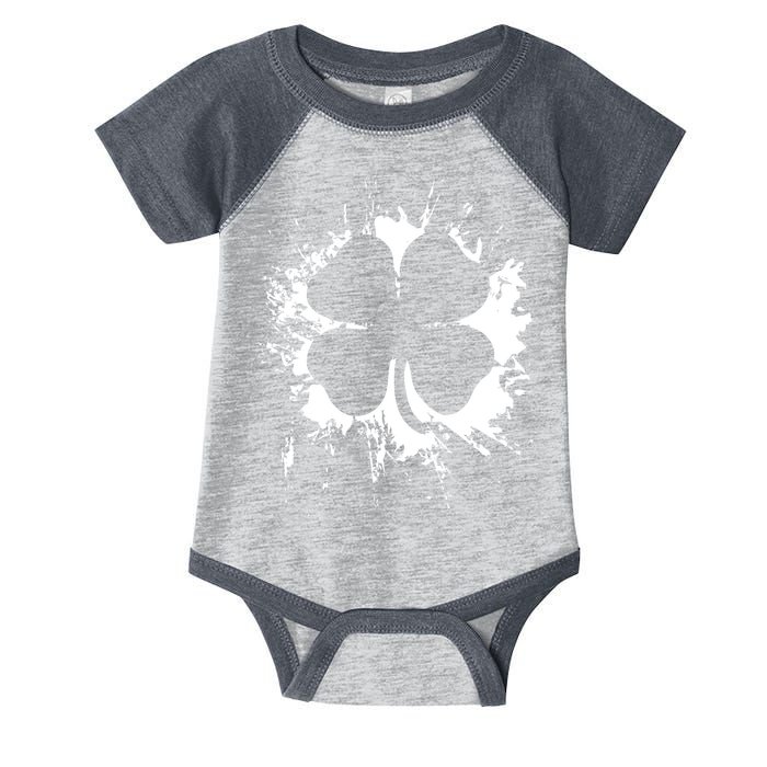 Cloverleaf Trace Splatter St. Patrick's Day Infant Baby Jersey Bodysuit