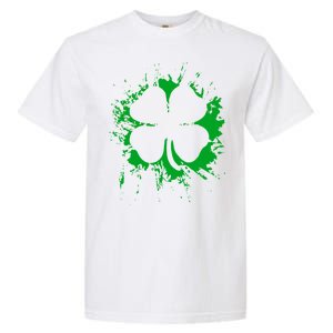 Cloverleaf Trace Splatter St. Patrick's Day Garment-Dyed Heavyweight T-Shirt