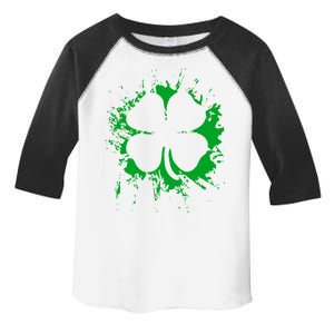 Cloverleaf Trace Splatter St. Patrick's Day Toddler Fine Jersey T-Shirt