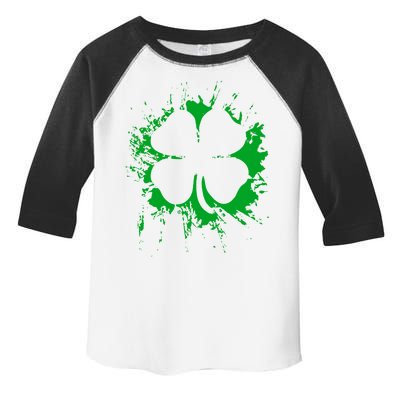 Cloverleaf Trace Splatter St. Patrick's Day Toddler Fine Jersey T-Shirt