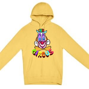 Clown Circus Face Funny Retro Premium Pullover Hoodie