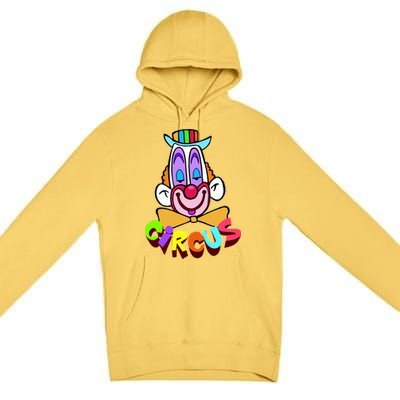 Clown Circus Face Funny Retro Premium Pullover Hoodie