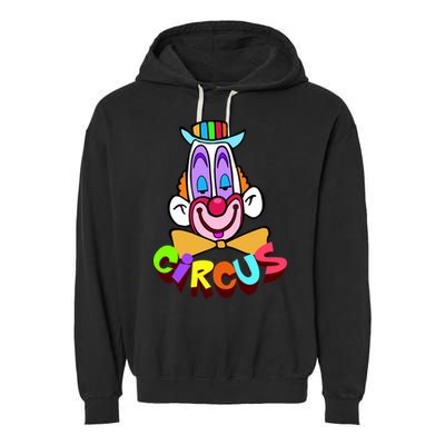 Clown Circus Face Funny Retro Garment-Dyed Fleece Hoodie