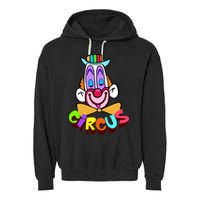 Clown Circus Face Funny Retro Garment-Dyed Fleece Hoodie