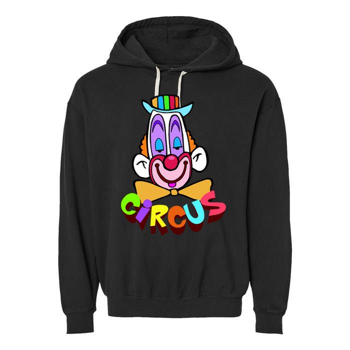 Clown Circus Face Funny Retro Garment-Dyed Fleece Hoodie