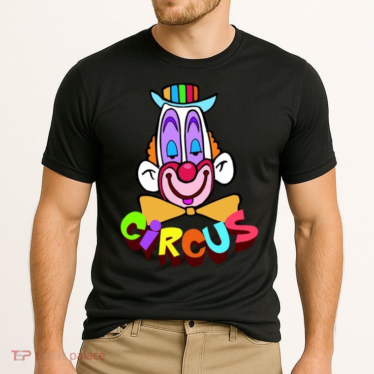 Clown Circus Face Funny Retro Performance Shirt