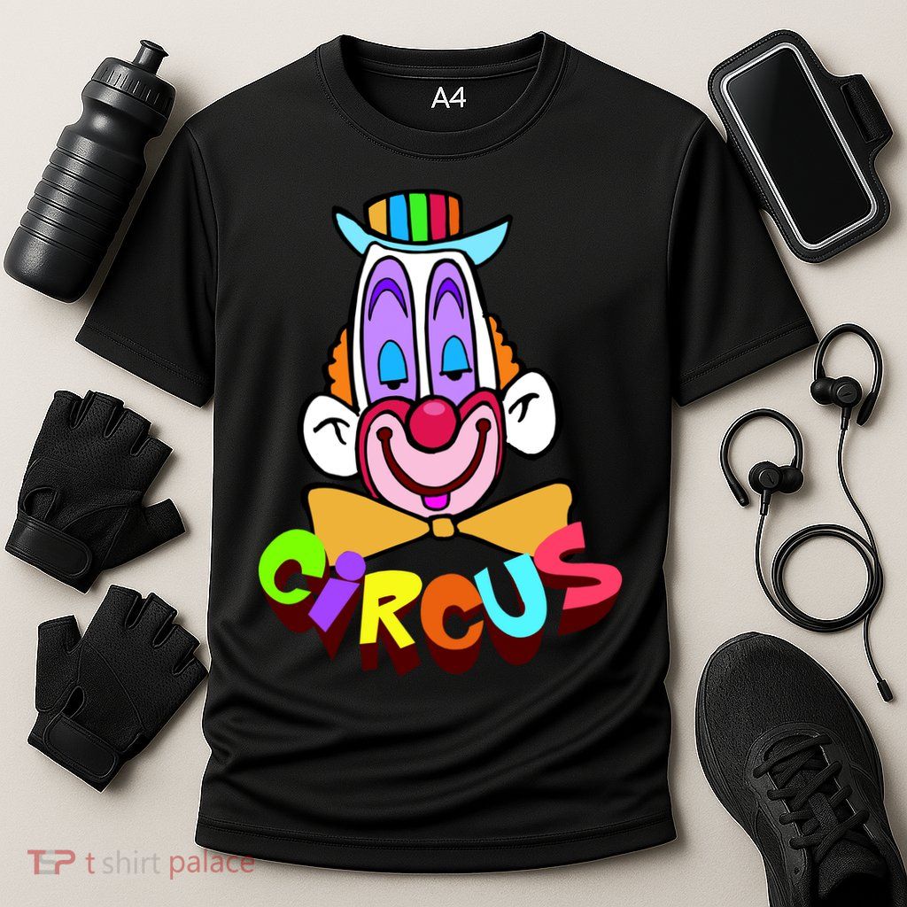 Clown Circus Face Funny Retro Performance Shirt