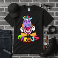 Clown Circus Face Funny Retro Tall T-Shirt