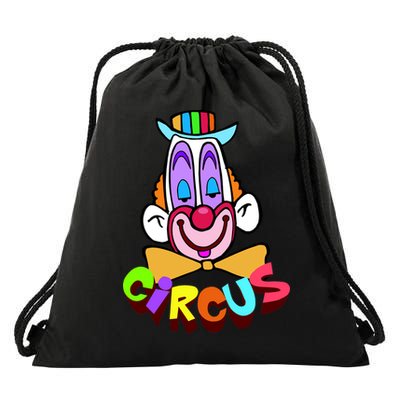 Clown Circus Face Funny Retro Drawstring Bag