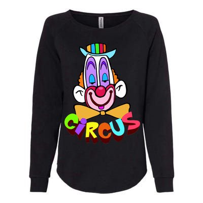 Clown Circus Face Funny Retro Womens California Wash Sweatshirt