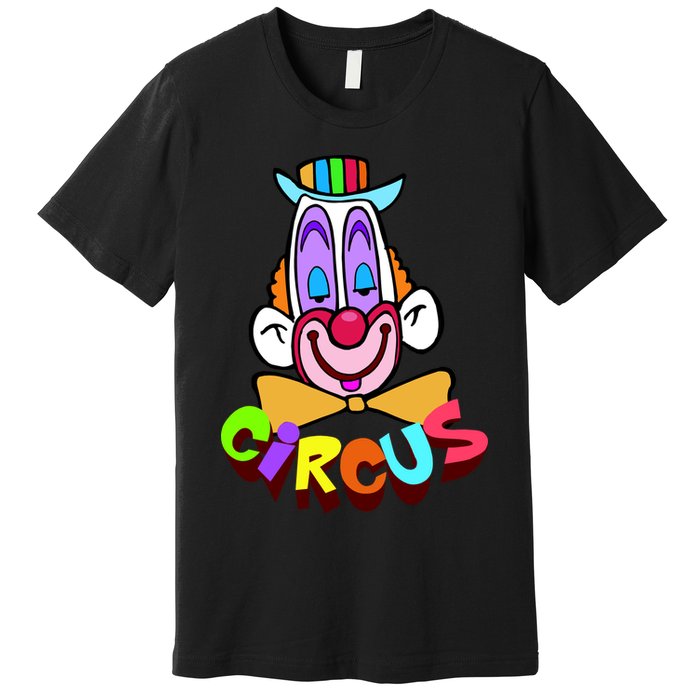 Clown Circus Face Funny Retro Premium T-Shirt