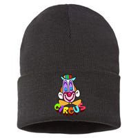 Clown Circus Face Funny Retro Sustainable Knit Beanie