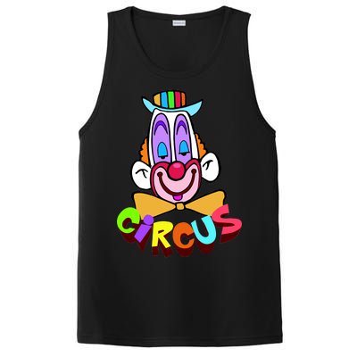 Clown Circus Face Funny Retro PosiCharge Competitor Tank