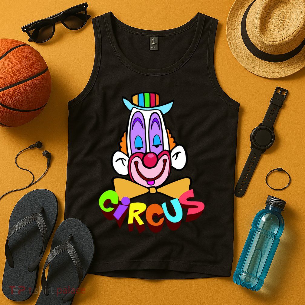 Clown Circus Face Funny Retro Tank Top
