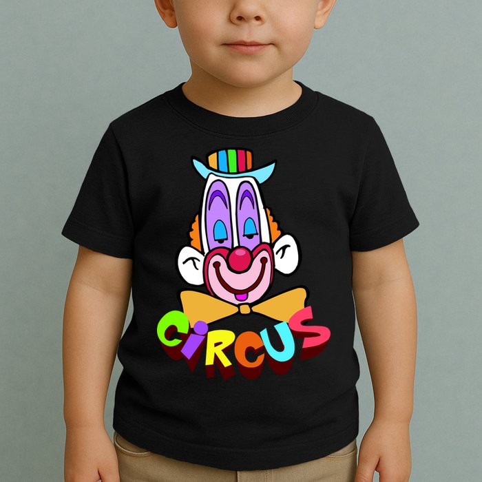 Clown Circus Face Funny Retro Toddler T-Shirt
