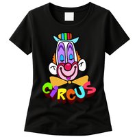 Clown Circus Face Funny Retro Womens T-Shirt