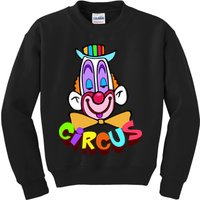 Clown Circus Face Funny Retro Kids Sweatshirt