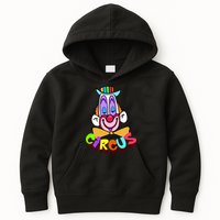 Clown Circus Face Funny Retro Kids Hoodie