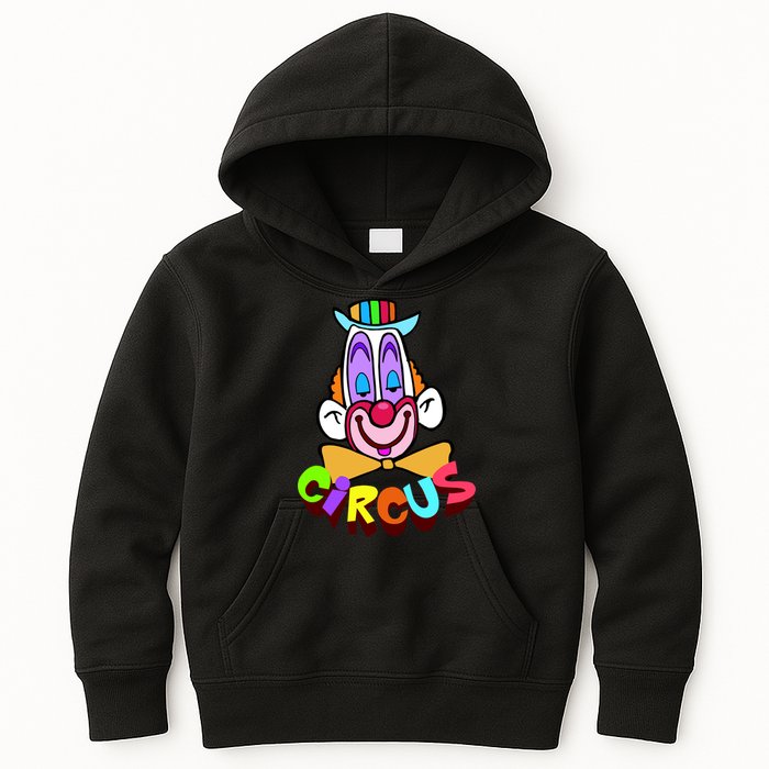Clown Circus Face Funny Retro Kids Hoodie