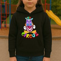 Clown Circus Face Funny Retro Kids Hoodie