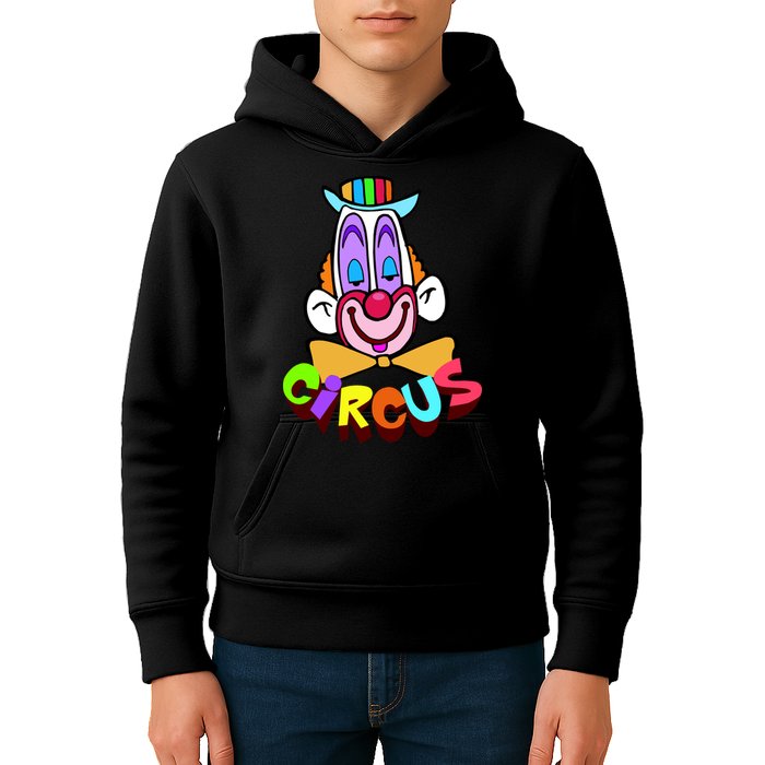 Clown Circus Face Funny Retro Kids Hoodie