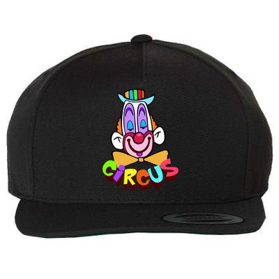 Clown Circus Face Funny Retro Wool Snapback Cap